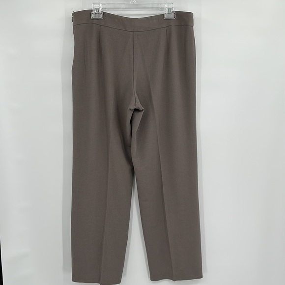 Giorgio Armani Tan Side Zip Flat Front Pants Trousers Size 48 = US 12 - Picture 3 of 11